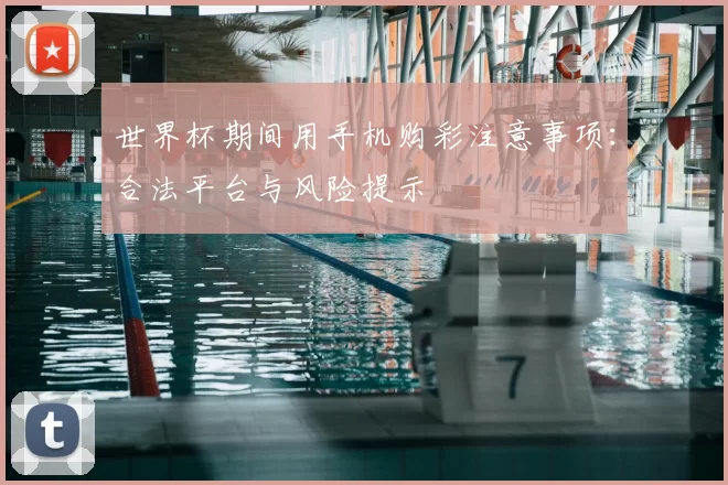 世界杯期间用手机购彩注意事项:合法平台与风险提示