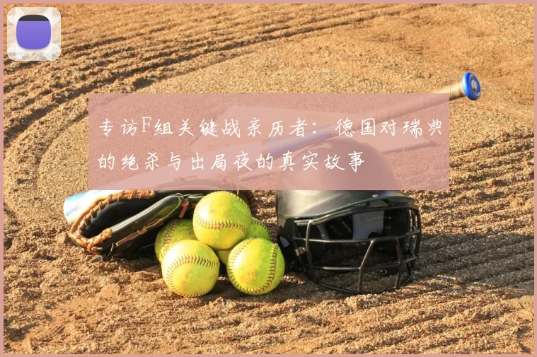 专访F组关键战亲历者:德国对瑞典的绝杀与出局夜的真实故事