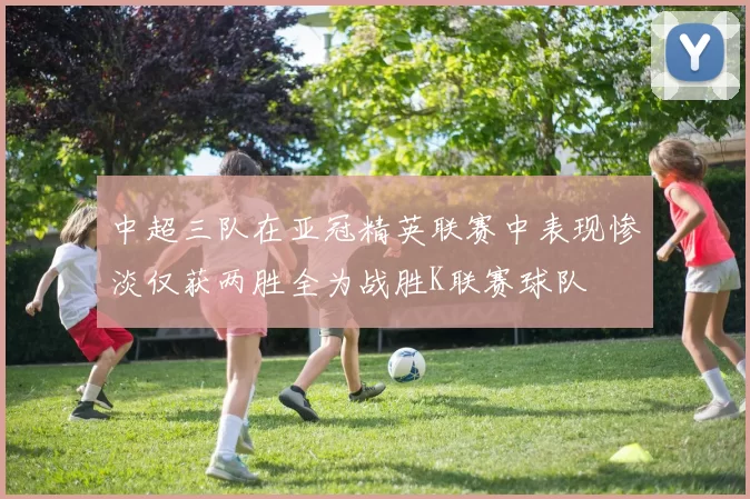中超三队在亚冠精英联赛中表现惨淡仅获两胜全为战胜K联赛球队
